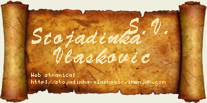 Stojadinka Vlašković vizit kartica